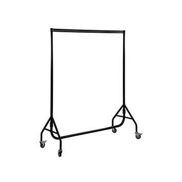 Tøjstativ sæt af 2 stk ekstra kraftig sort 150 cm bxhxd 150x158x54 cm